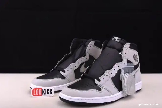 Cheap Grey Jordan 1 Air Light Smoke White 555088-035 Retro High Black 0514